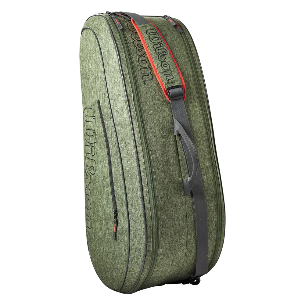 Wilson Team 6 Pack Racket Bag (Heather Green)