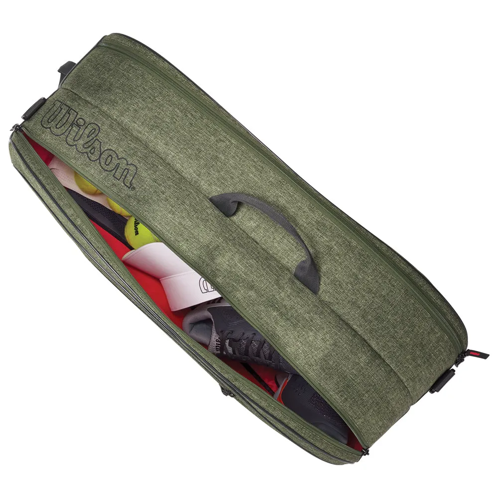 Wilson Team 6 Pack Racket Bag (Heather Green)