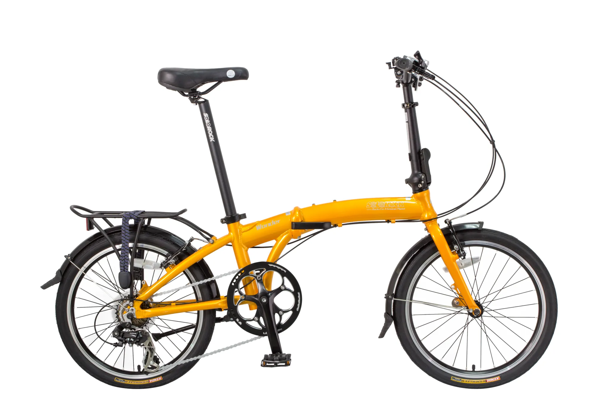 Wonder - SOLOROCK 20" 8 Speed Aluminum Folding Bike - V Brakes