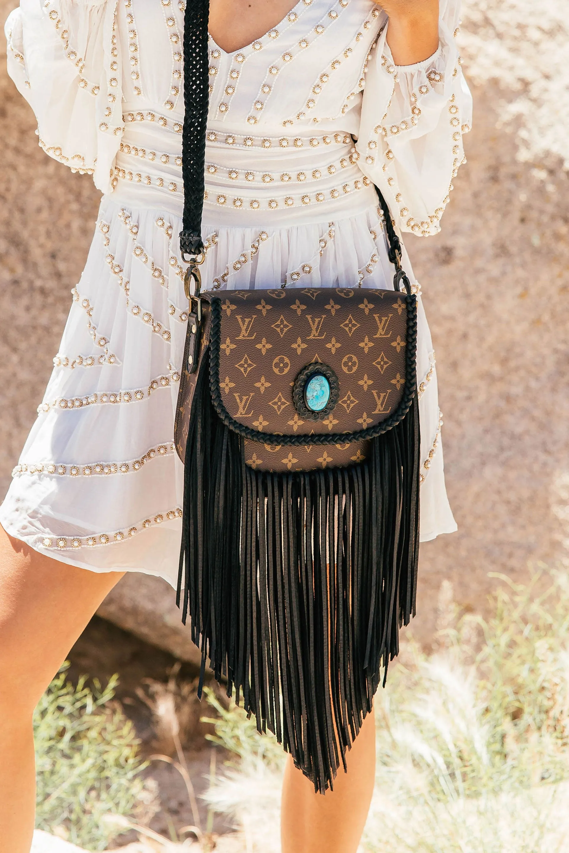 World Traveler with Turquoise Pendant