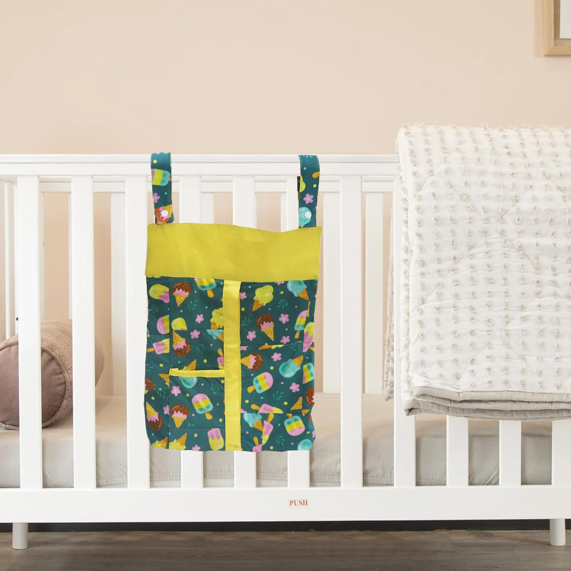 Yellow Ice-cream-Diaper & Nappy Stacker Multi-Purpose Storage for Essentials